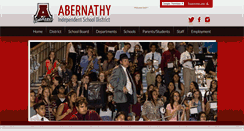 Desktop Screenshot of abernathyisd.com